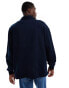 Tommy Jeans small logo 1/4 zip sweatshirt in washed navy