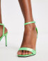 Фото #3 товара ASOS DESIGN Neva barely there heeled sandals in green