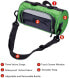 Фото #5 товара Bicycle and MTB Handlebar Bag, Waterproof Bicycle Front Bag with Large Capacity, Green Bicycle Bag with Removable Shoulder Strap and Transparent Mobile Phone Case