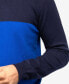 Фото #6 товара Men's Basic Hooded Colorblock Midweight Sweater