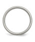 ფოტო #3 პროდუქტის Titanium Brushed with Sterling Silver Inlay Wedding Band Ring