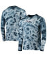 Men's Navy New England Patriots Tie-Dye Long Sleeve T-shirt Синий, S - фото #1