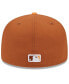 Men's Brown/Orange Toronto Blue Jays Spring Color Basic Two-Tone 59FIFTY Fitted Hat