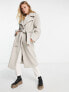 Фото #7 товара River Island belted coat in beige