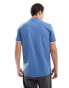 HUGO Red dinoso tipped polo shirt in blue BLAU, XS - W24-27 - фото #4