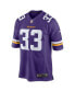 Фото #2 товара Men's Aaron Jones Purple Minnesota Vikings Game Player Jersey