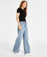 Фото #3 товара Women's Wide-Leg Jeans