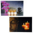 LED-Bild Buddha flackernd (2er Set)