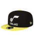 Фото #1 товара Men's Black, Yellow Utah Jazz Official Team Color 2Tone 9FIFTY Snapback Hat