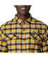 Фото #2 товара Men's Gold Iowa Hawkeyes Flare Gun Flannel Long Sleeve Shirt