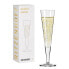 Champagnerglas Goldnacht Blumenmeer