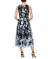 Фото #2 товара Women's Floral-Embroidered Midi Dress