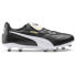 Фото #1 товара Puma King Top Firm Ground Soccer Cleats Mens Black Sneakers Athletic Shoes 10560