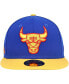 Men's Blue Chicago Bulls Side Patch 59FIFTY Fitted Hat 7 5/8 - фото #3