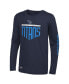 Фото #1 товара Men's Navy Tennessee Titans Impact Long Sleeve T-shirt