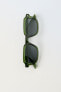 Фото #7 товара Солнцезащитные очки в квадратной пластмассовой оправе ZARA