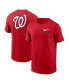 Фото #1 товара Men's Red Washington Nationals Over the Shoulder T-shirt