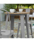 Dryden Indoor/Outdoor Bar Top Table, 23.75" Round All Weather Poly Resin Top With Steel Base