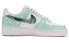 【定制球鞋】 Nike Air Force 1 Low 7 空军一号 CS 油画一号 手绘喷绘 涂鸦贴布 复古做旧 低帮 板鞋 男款 绿白 / Кроссовки Nike Air Force CW2288-111