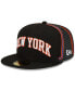 Фото #1 товара Men's Black New York Knicks 2021/22 City Edition Official 59FIFTY Fitted Hat