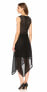 Фото #3 товара BCBGMAXAZRIA 155605 Women's Leona Asymmetrical Dress Sleeveless Black Sz. XXS