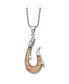 Фото #1 товара Chisel wenge Wood Inlay Hook Pendant Ball Chain Necklace