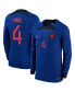 Фото #4 товара Men's Virgil Van Dijk Blue Netherlands National Team 2022/23 Away Breathe Stadium Replica Player Long Sleeve Jersey