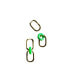 ფოტო #1 პროდუქტის Della — Convertible link jade earrings