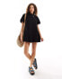 Фото #2 товара ASOS DESIGN bubble hem mini dress in black