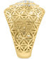 ფოტო #2 პროდუქტის EFFY® Diamond Teardrop Cluster Floral Lattice Statement Ring (1/3 ct. t.w.) in 14k Gold