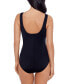 Фото #2 товара Women's Striped One-Piece Swimsuit, Created for Macy's