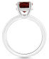 ფოტო #3 პროდუქტის Women's Garnet (3-1/10 ct.t.w.) and Diamond Accent Ring in Sterling Silver