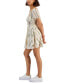 ფოტო #3 პროდუქტის Self-Esteem Juniors' Short-Sleeve Peasant Mini Dress