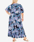 ფოტო #2 პროდუქტის Plus Size Sasha Flutter Sleeve Maxi Dress