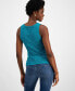 Women's Crochet Tank Top, Created for Macy's Fresco Blue, 2XL - фото #2