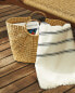 Фото #7 товара Striped cotton beach towel with fringing