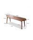 Фото #6 товара Natural Oak Wood For Dining Bench Table Bench For Living Room