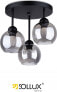 Фото #2 товара Lampa sufitowa Sollux Sollux Alino 3 SL.1140 plafon lampa sufitowa 3x60W E27 dymiona/czarna