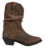 Фото #1 товара Durango Distressed Slouch Round Toe Pull On Cowboy Womens Brown Casual Boots RD