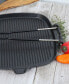 French Cast Iron 9" Square Grill With Folding Handle