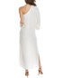 Traffic People Bianca Silk-Blend Midi Dress Women's White S