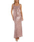 Фото #3 товара Women's Sequinned Long Dress and Jacket