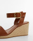 Фото #3 товара Women's Wedge Buckle Sandals