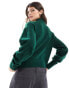 & Other Stories mock neck jumper in green