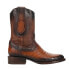 Ferrini Winston Alligator Print Round Toe Cowboy Mens Brown Dress Boots 2471312
