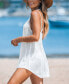 Фото #2 товара Women's Shadow Leaf Print Cover-Up Beach Dress