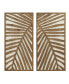 Фото #1 товара Birch Palms Two-Tone 2-Piece Wood Panel Wall Decor Set