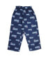 ფოტო #2 პროდუქტის Unisex Preschool Toddler Navy Blue New England Patriots Allover Logo Printed Pants