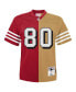 Фото #3 товара Men's Jerry Rice Scarlet, Gold San Francisco 49ers Big and Tall Split Legacy Retired Player Replica Jersey