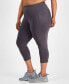 Фото #3 товара Plus Size Compression Cropped Leggings, Created for Macy's